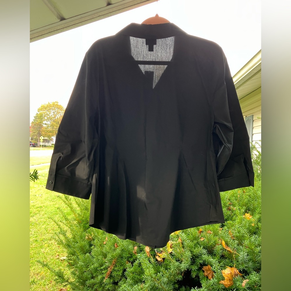 Worthington Black Button Down Shirt - Picture 2 of 4